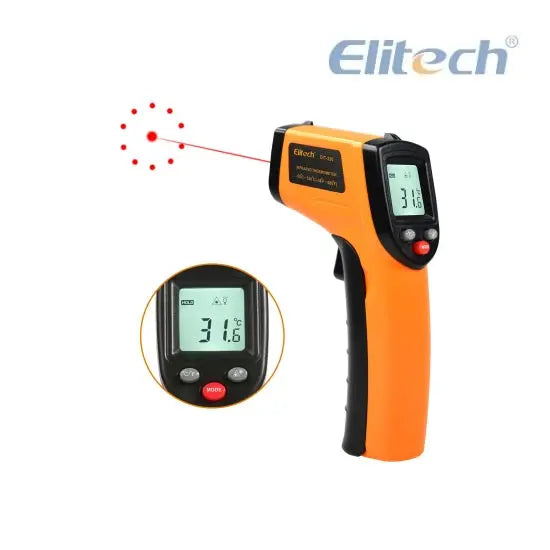 Termómetro Digital Infrarrojo sin Contacto Láser Ambiental Elitech