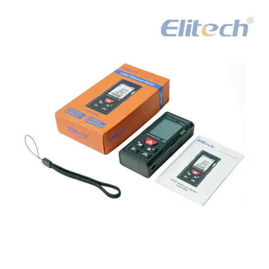 Medidor Láser de Distancia Doméstico 50m LCD LDM-50S Elitech