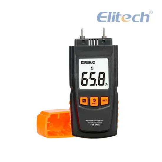 Medidor de Humedad Madera Fuga Agua Digital MOT-270W Elitech