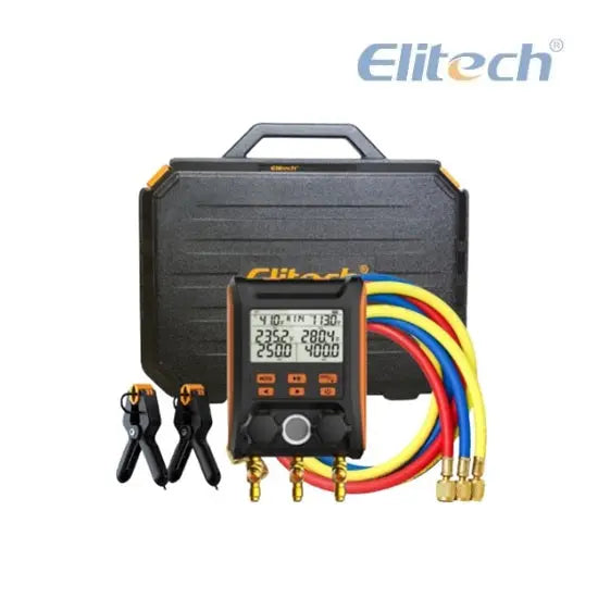 Manómetro Refrigeración Manifold Digital Inteligente MS-1000S Elitech