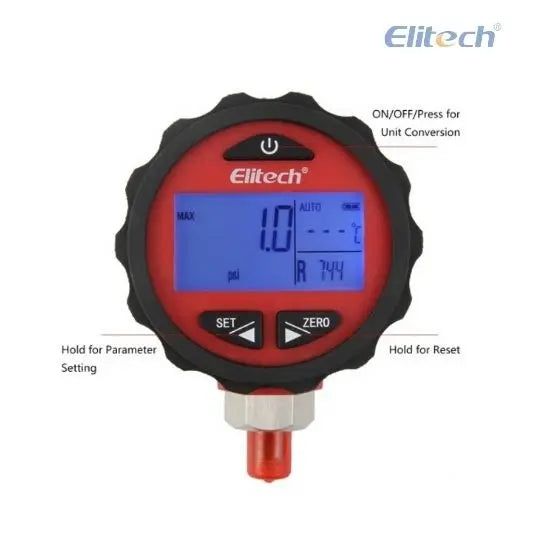Manometro Digital Elitech PG-30 PRO Presión Alta Elitech