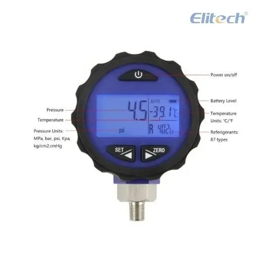 Manómetro Digital Elitech PG-30 PRO Presión Baja Elitech