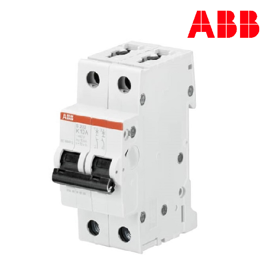 Interruptor Termomagnético 10A Bipolar ABB S-202-K10