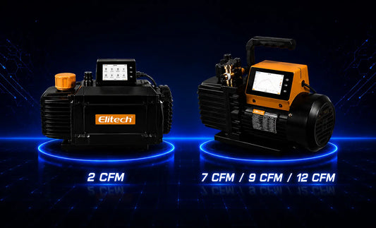 ¿Qué capacidad de bomba de vacío necesito? Guía de 2 CFM, 7 CFM, 9 CFM y 12 CFM Freeze Depot