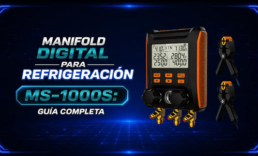Manifold digital para refrigeración MS-1000S: Guía Completa Para Aire Acondicionado Y Refrigeración Freeze Depot