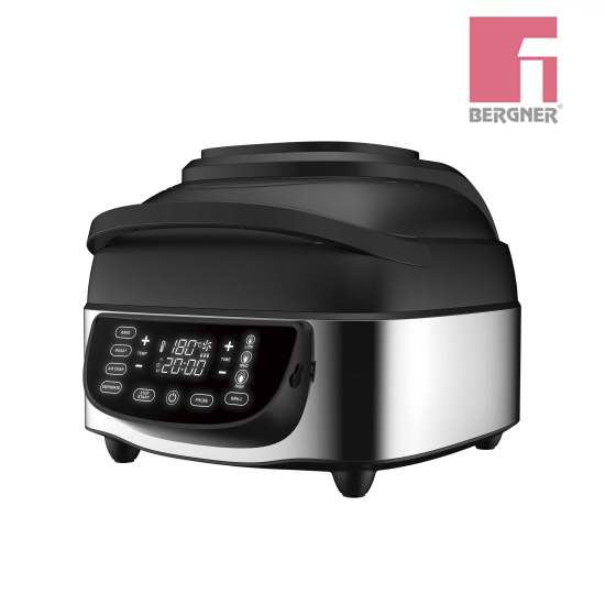 Parrilla Eléctrica Grill sin humo 5 en 1 1800W 7L BGMP-9111-MX Bergner