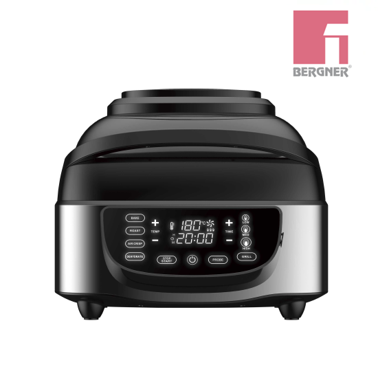 Parrilla Eléctrica Grill sin humo 5 en 1 1800W 7L BGMP-9111-MX Bergner