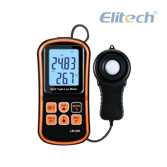 Luxómetro Digital 200000 LUX 20000 FC LM-200 Elitech