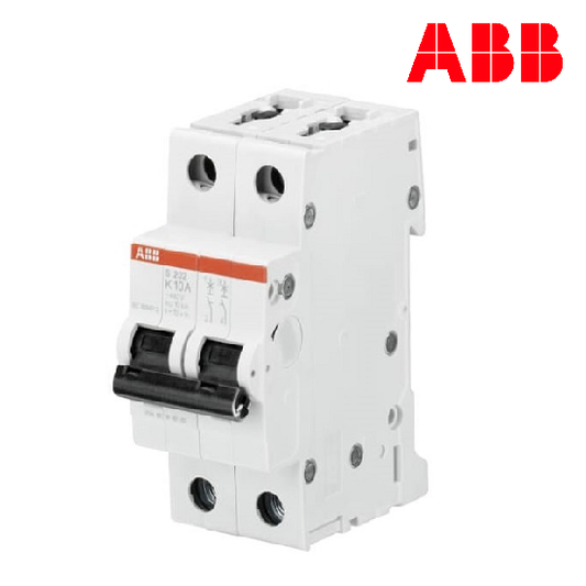 Interruptor Termomagnético 10A Bipolar ABB S-202-K10