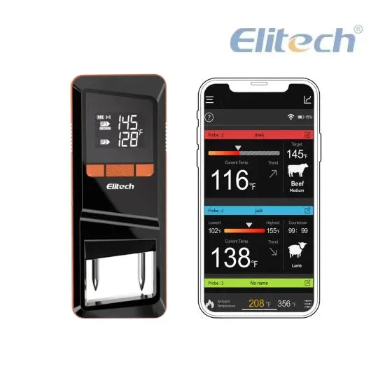 Termómetro Digital Cocina Carne Inalámbrico WMT-20 Elitech Elitech